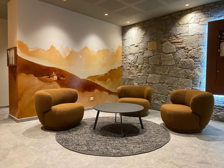 Peinture murale hall d'immeuble