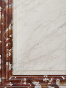 Peinture murale fausse matière