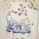 Dorure et peinture à la colle de peau