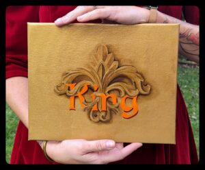 "King" peinture huile et acrylique