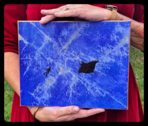 "Matière habitée - Lapis Lazuli" peinture acrylique