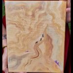 "Matière habitée - Onyx" peinture acrylique