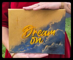 "Dream on" peinture huile et acrylique