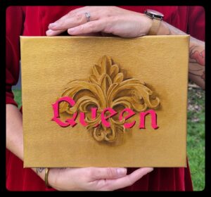 "Queen" peinture huile et acrylique