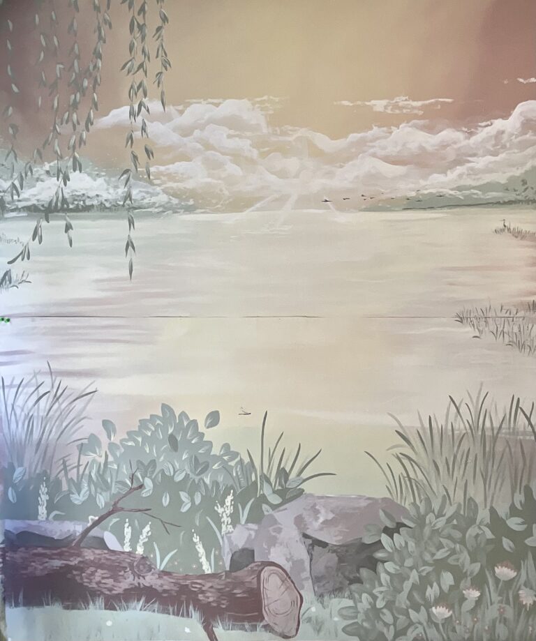 Papier peint à la main sur mesure