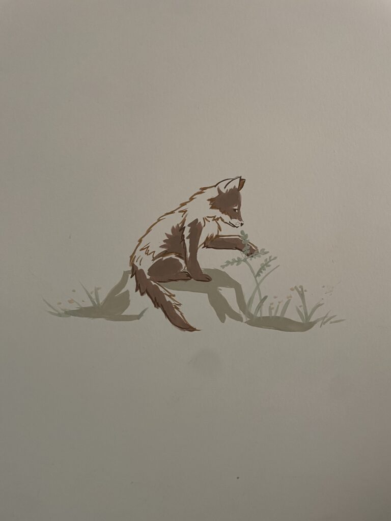 Peinture murale décor chambre enfant fresque