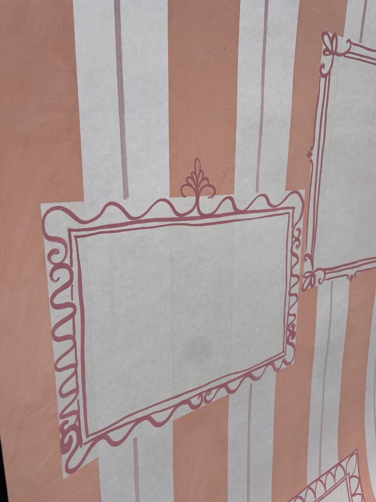 Papier peint à la main sur mesure