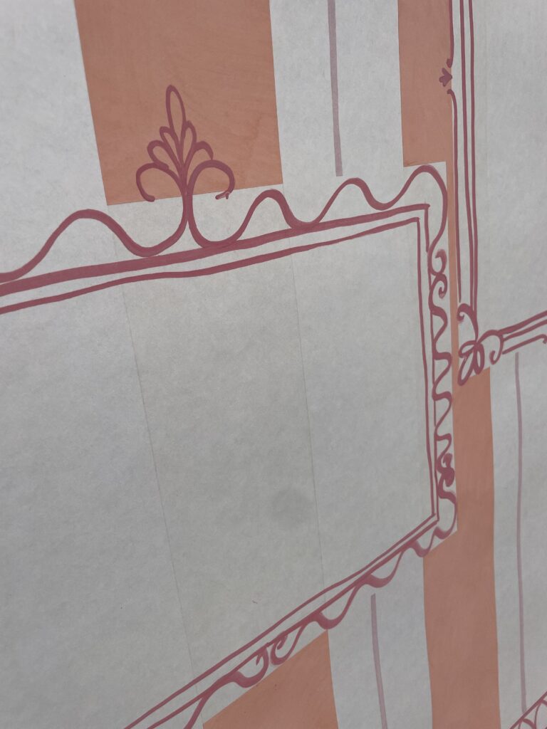 Papier peint à la main sur mesure