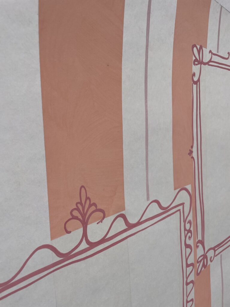 Papier peint à la main sur mesure