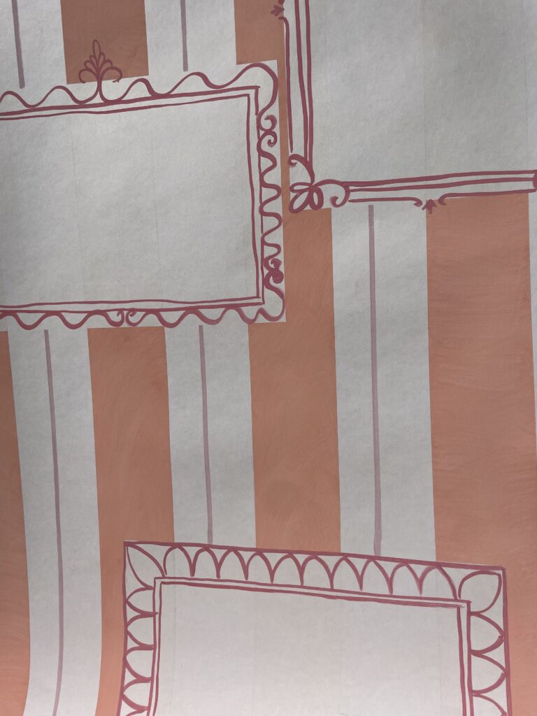 Papier peint à la main sur mesure