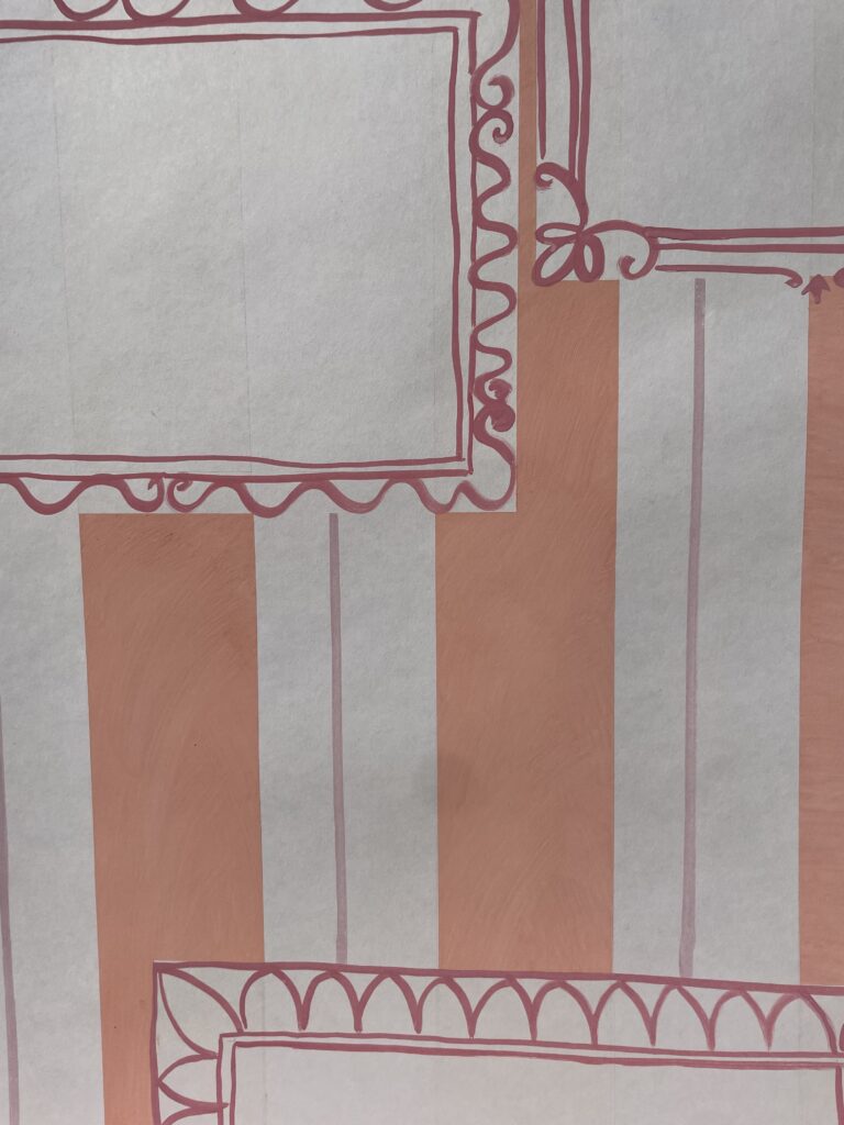 Papier peint à la main sur mesure