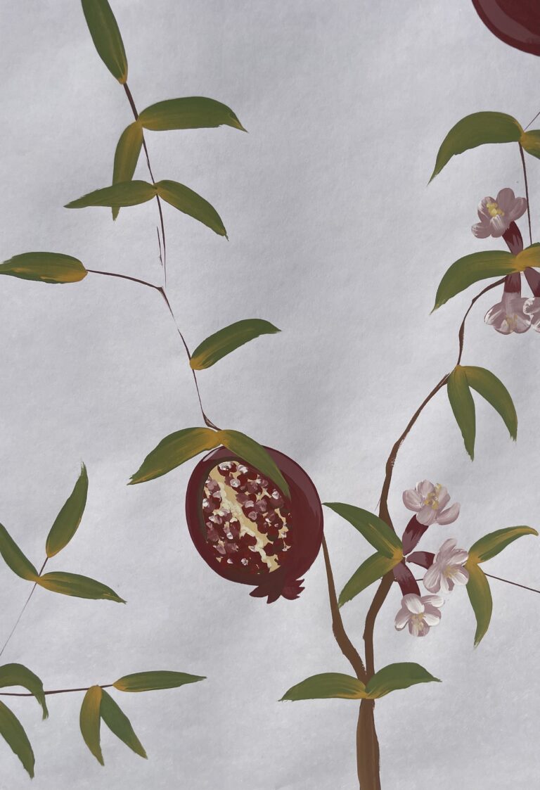 Papier peint à la main sur mesure