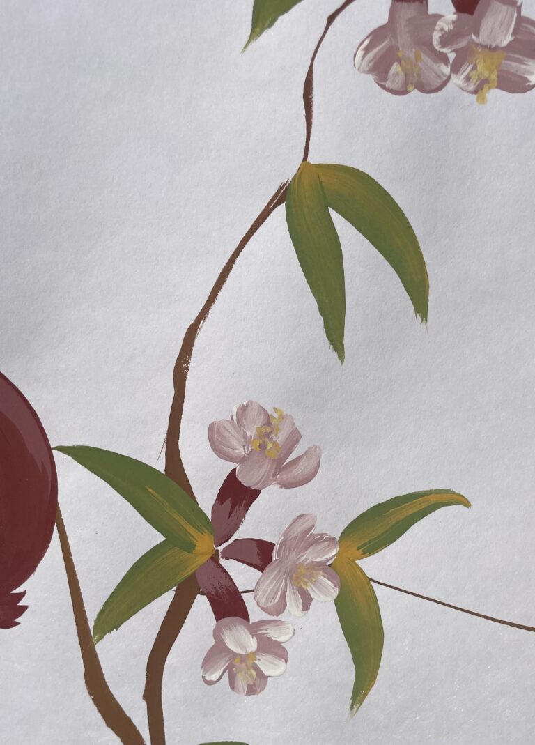 Papier peint à la main sur mesure