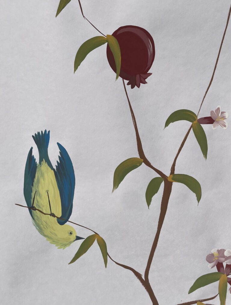 Papier peint à la main sur mesure