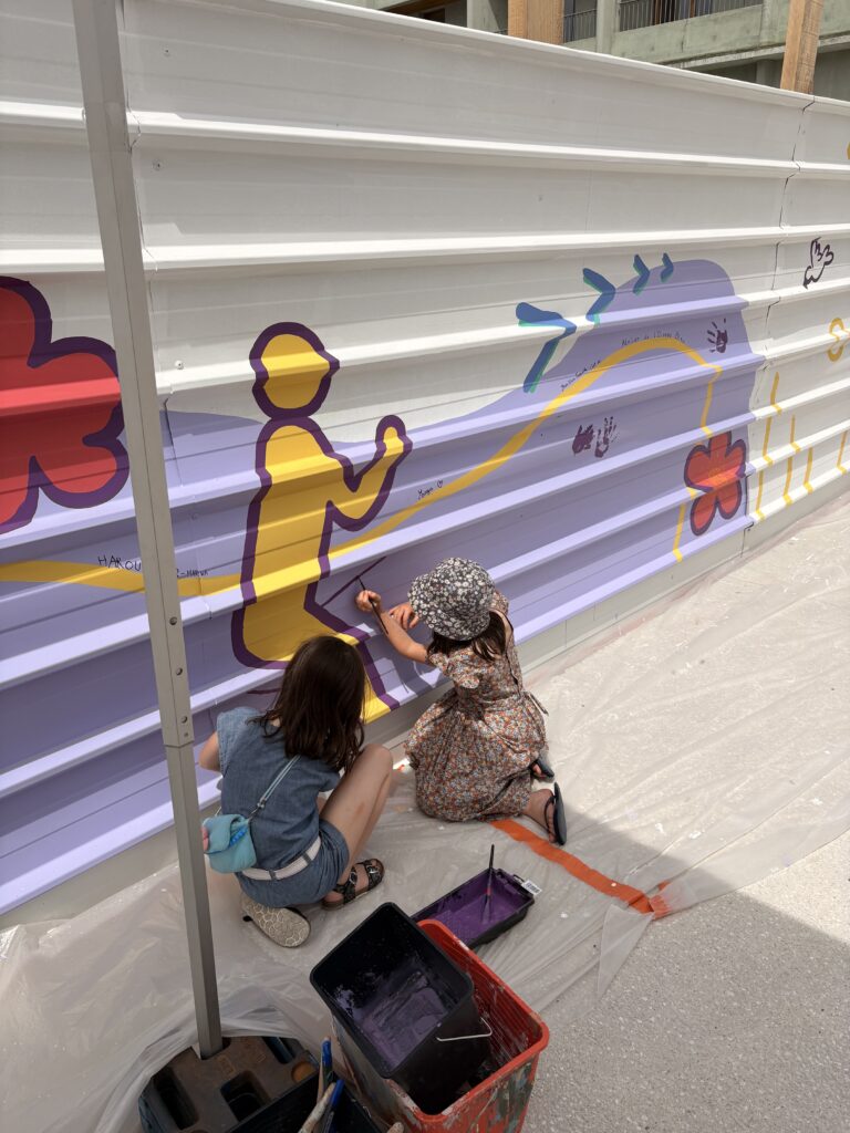 fresque participative Ecoquartier de l'Etoile - Ambilly