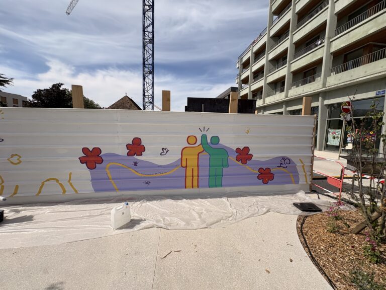 fresque participative Ecoquartier de l'Etoile - Ambilly