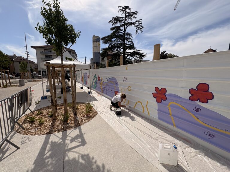 fresque participative Ecoquartier de l'Etoile - Ambilly