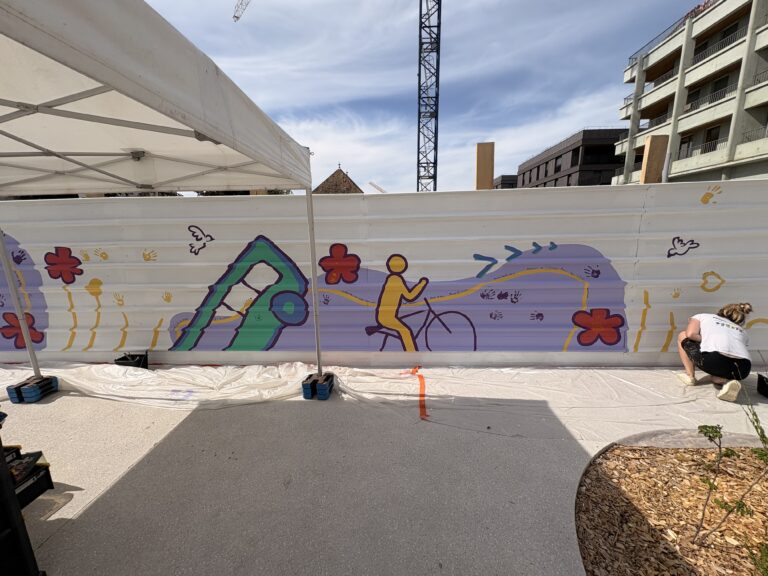 fresque participative Ecoquartier de l'Etoile - Ambilly