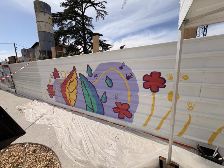 fresque participative Ecoquartier de l'Etoile - Ambilly