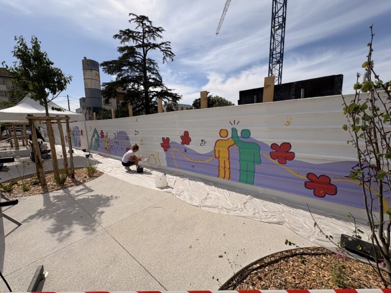 fresque participative Ecoquartier de l'Etoile - Ambilly