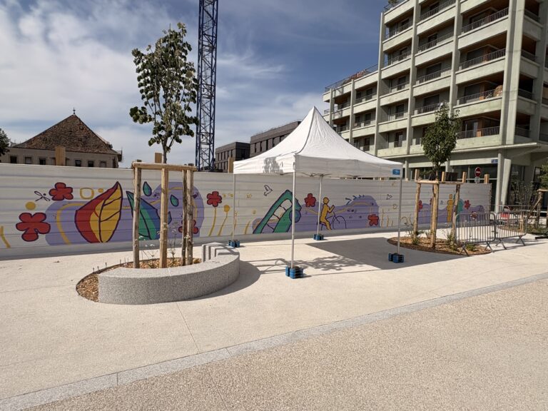 fresque participative Ecoquartier de l'Etoile - Ambilly