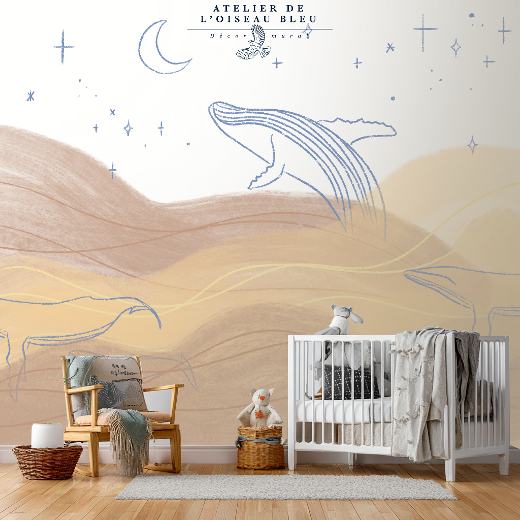 FRESQUE MURALE CHAMBRE ENFANT